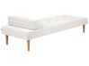 Chaise longue de tela blanco crema NIORT_927165