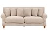 2 Seater Fabric Sofa Beige EIKE_918024