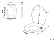 Toilet Seat PUTUMAYO  Slim Soft Close Duroplast Black_1016546