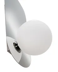 Set of 2 Wall Lamps LEISI Silver_987466