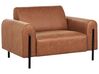 Conjunto de sofás 4 lugares em tecido castanho dourado ASKIM_918979