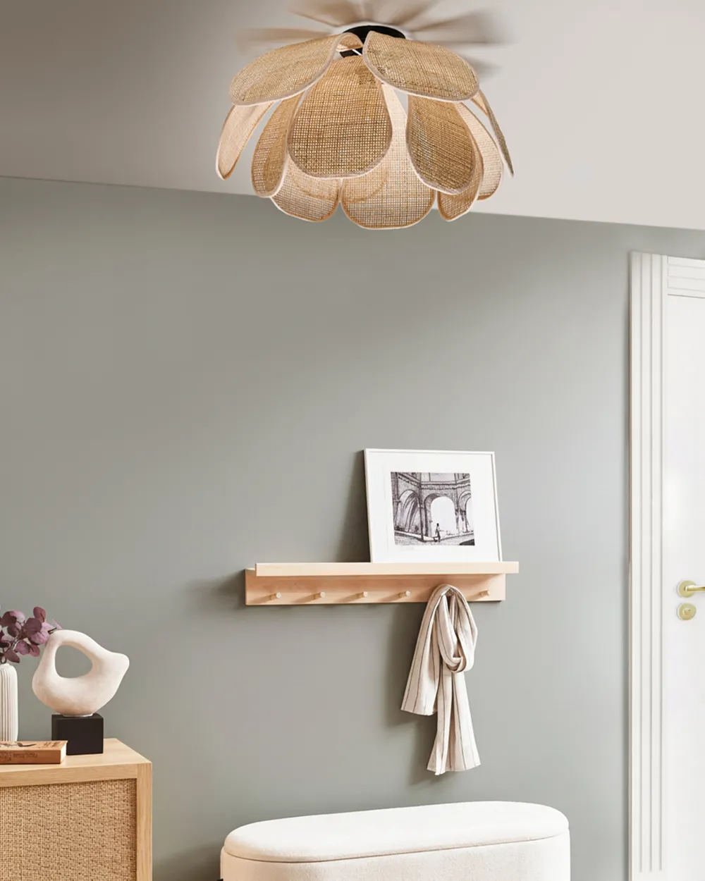Ceiling Lamp CHIREDZI Rattan Natural_1027570