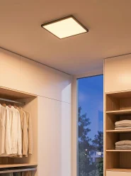 LED Ceiling Lamp TIVORA with Remote with Dimmer Black_1168025