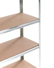 Regał magazynowy XITTA 90 cm 180 cm Metal Srebrny_978786