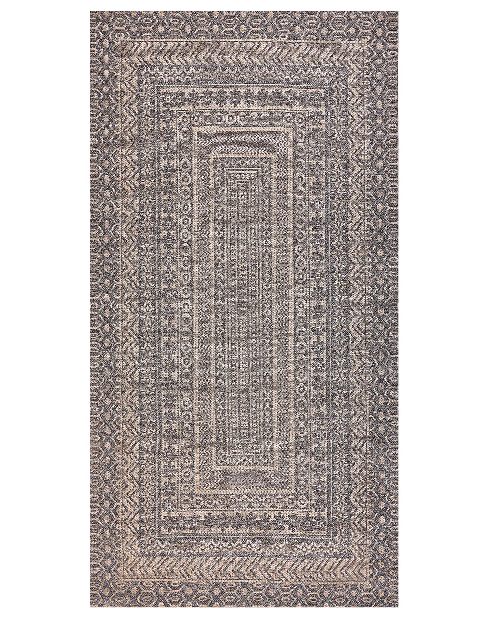 Szőnyeg BAGLAR Szürke 80 x 150 cm Juta zsákvászon_853361
