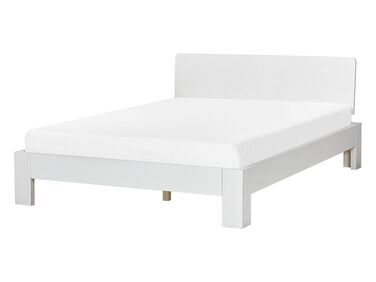Wooden EU Double Size Bed White ROYAN