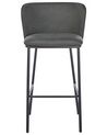 Zestaw 2 krzeseł barowych ciemnozielony MINA_925944