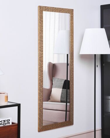 Wall Mirror 50 x 130 Brass AJACCIO