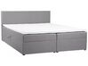 Kontinentální postel šedá s úložným prostorem, 180x200 cm SENATOR_705883
