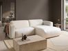 Corner Sofa 3 Seater FAABORG Fabric Off-White Left Hand