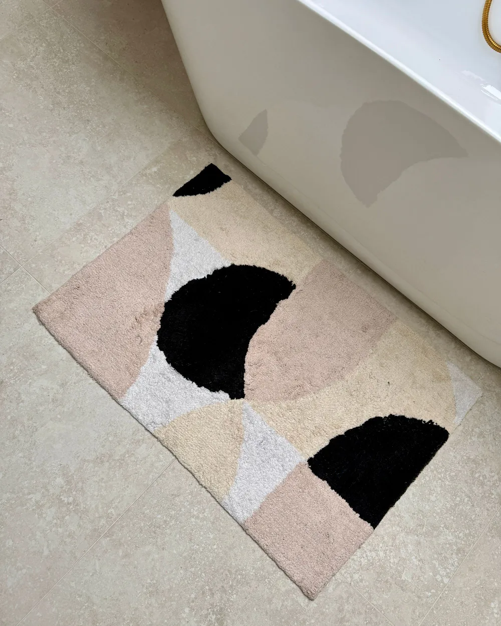 Tapis de bain SANOLI Beige 60 x 90 cm Coton_1176652