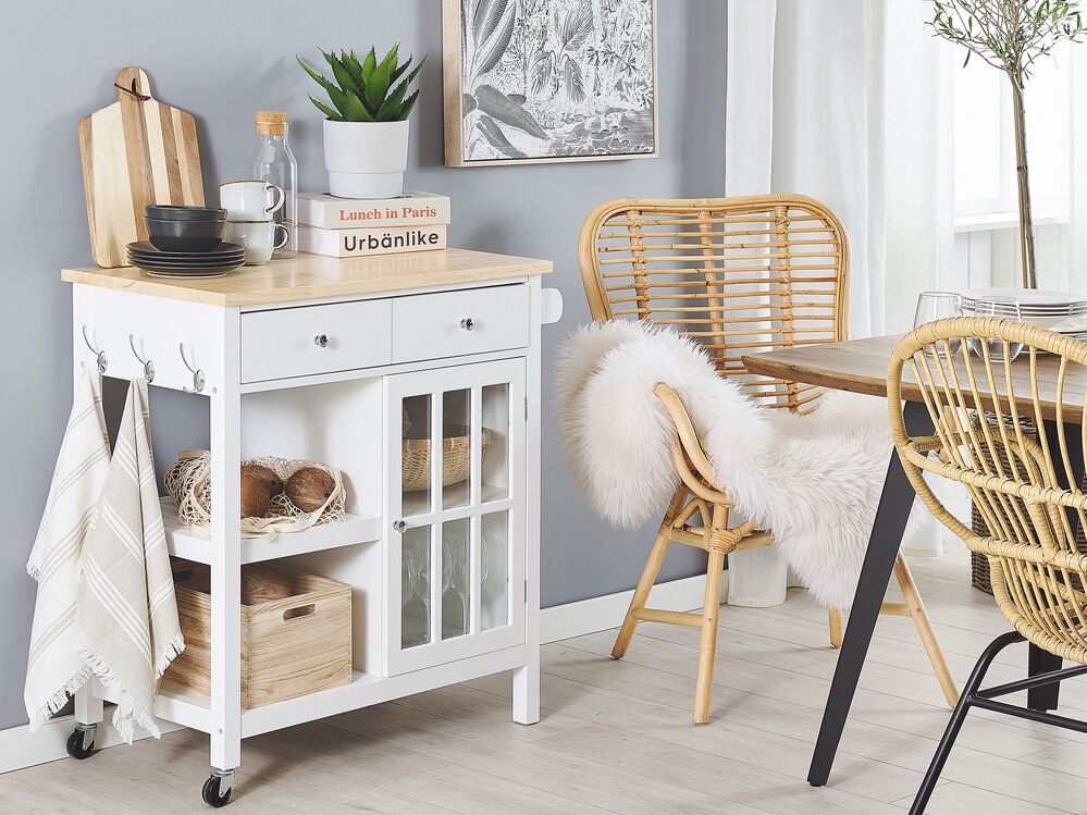 Kitchen Trolley GENOA White