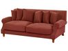 Kétszemélyes piros kárpitozott kanapé EIKE_918116