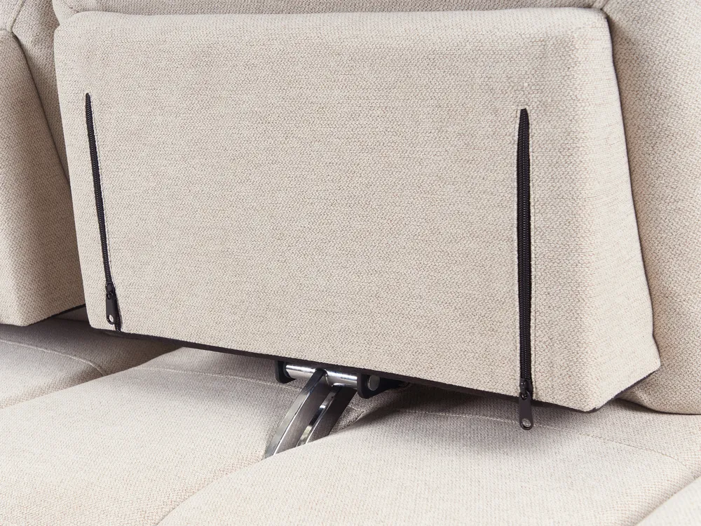 Sofa 3 Seater IKAST Fabric Light Beige_971277