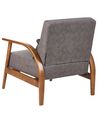 Fauteuil en similicuir marron foncé SKARA_927263