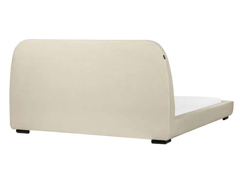 Letto Tessuto ROISEL 160 x 200 cm Beige chiaro_937473