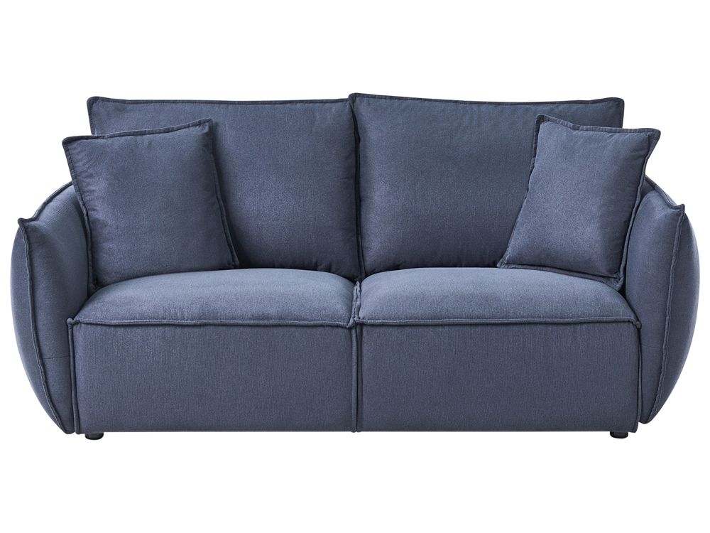 Sofa 3 Seater KUNES Fabric Dark Blue