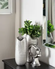 Wazon dekoracyjny DERBE 32 cm Kamionka Srebrny_868910