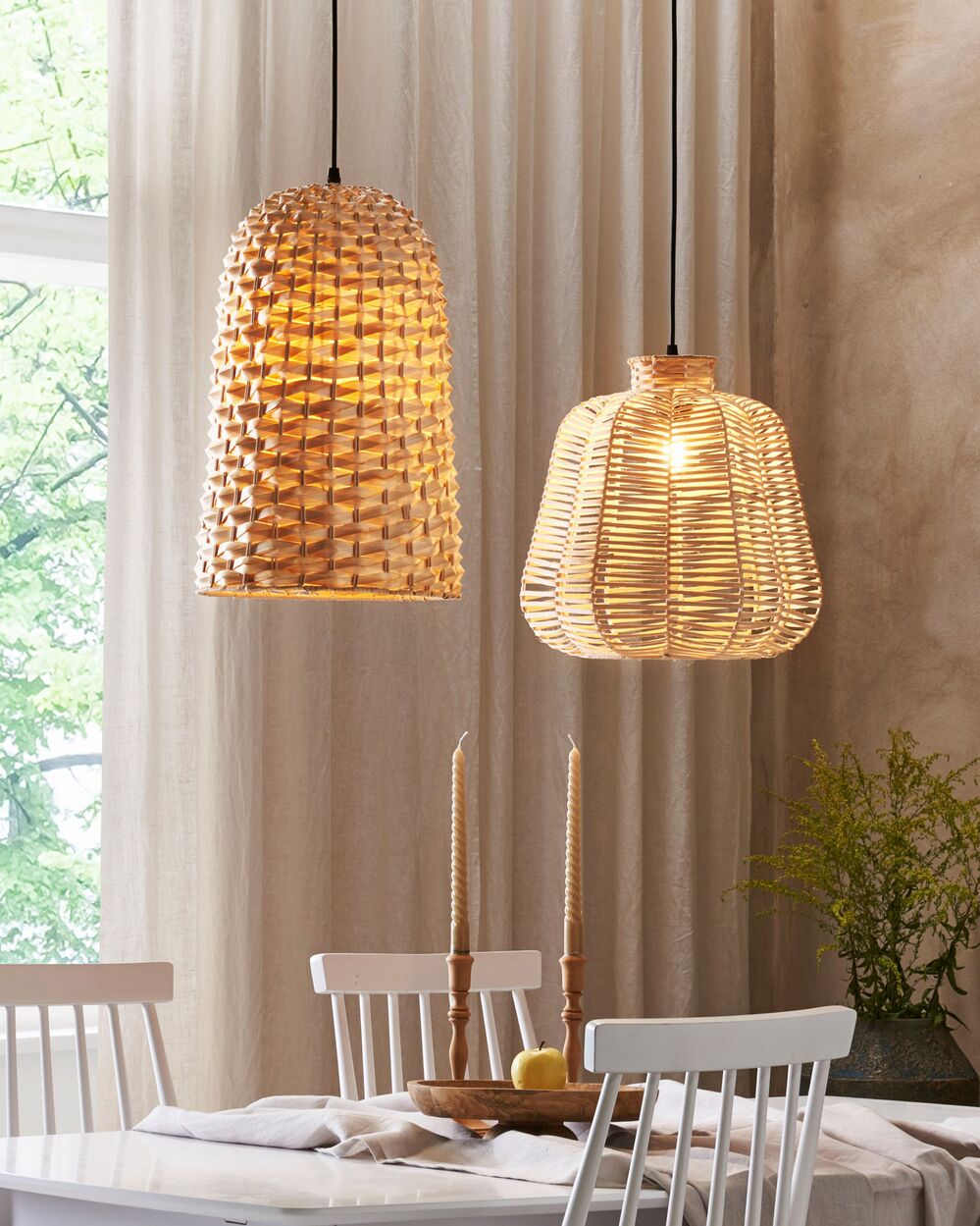 Natural fiber pendant light 2025