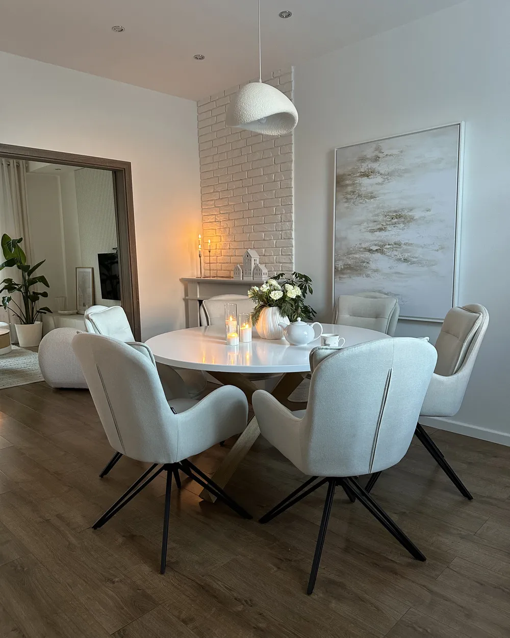 Set di 2 sedie da pranzo AVELAR Beige chiaro_961151