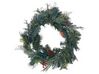 Pre-Lit Christmas Wreath ⌀ 60 cm Green ELBRUS_881160