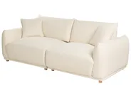 Living Room Set 5 Seater JUBEK Boucle Off-White_1078388