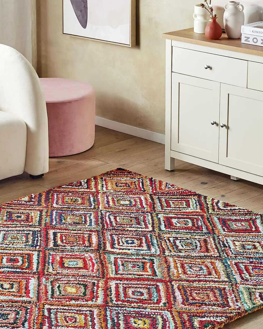 Teppich KAISERI Bunt 160 x 230 cm Baumwolle