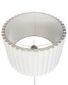 Stehlampe Metall creme 154 cm Trommelform LOURENS_930140