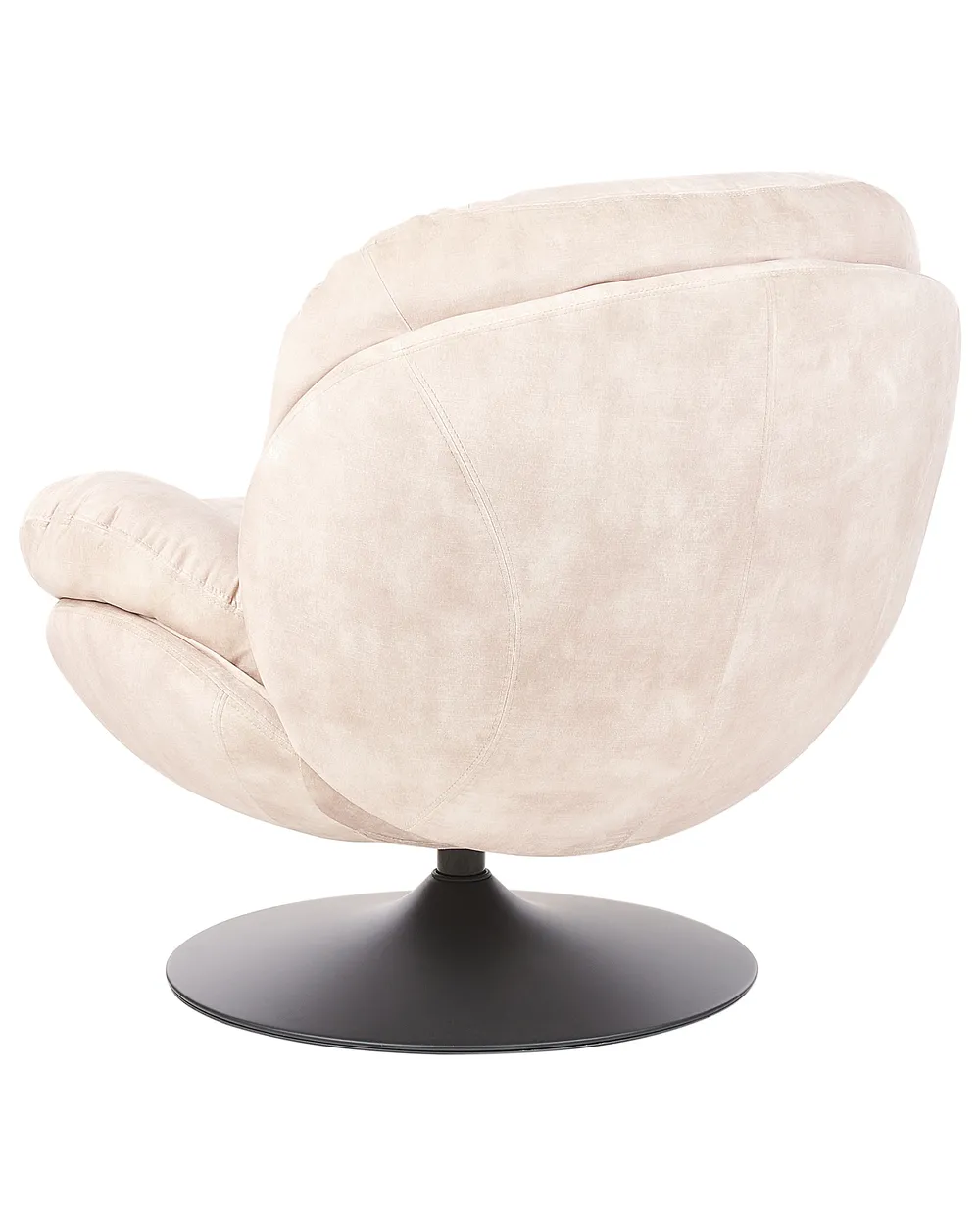 Poltrona girevole NOLVIK Velluto Beige chiaro_923309
