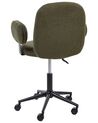 Desk Chair Boucle Dark Green MORAGA_932404