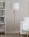 Tripod Floor Lamp White with Copper VISTULA_819800