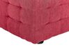 Fabric Storage Ottoman Red MICHIGAN_927079