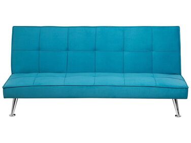 Sofá cama 3 plazas sofá tapizado azul marino HASLE