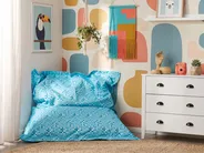 Bean Bag 300 L FUZZY 140 cm 180 cm Light Blue_11358