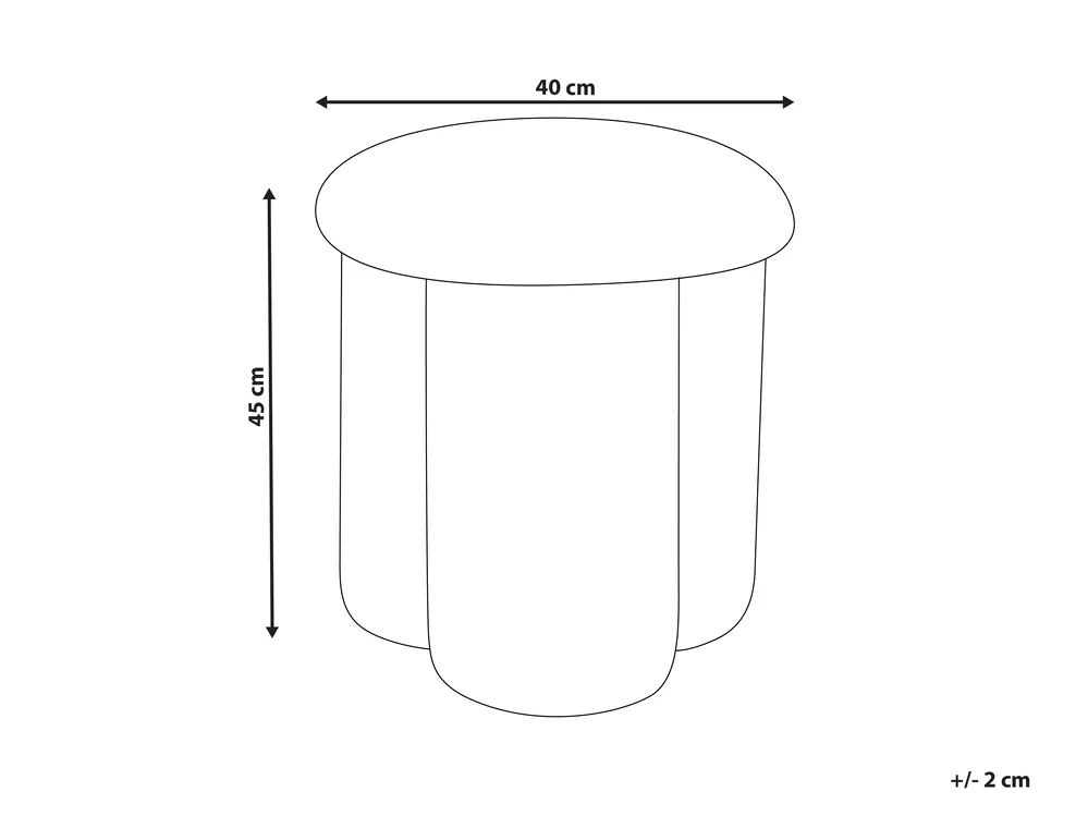 Puf CARRINGTON Boucle Złamana biel_897800