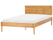 Bed Pine Wood FLAVIGNAC 140 x 200 cm (EU Double) Light Brown_1117337