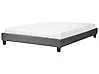 Bed without Headboard Fabric ROANNE 160 x 200 cm (EU King Size) Grey