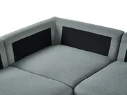 Modular Corner Sofa 5 Seater KIVVIK Fabric Green Left Hand_1045746