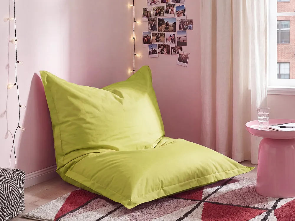 Pouf poire 300 L FUZZY 140 cm 180 cm Vert citron_1150524