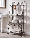 Shelving Unit PAVONA 94 cm 170 cm Metal Black