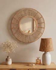 Specchio HANUA 60 cm 60 cm Bambù Naturale_1178422