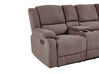 Corner Fabric Electric Recliner Sofa with USB Port Beige ROKKE_851493