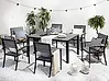 Garden Dining Table COMO 150 cm 90 cm Grey