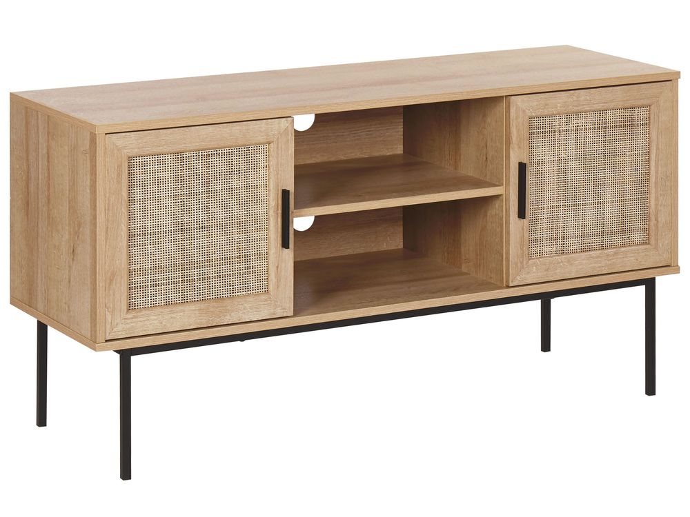 TV-bord PASCO Rattan Lysebrun