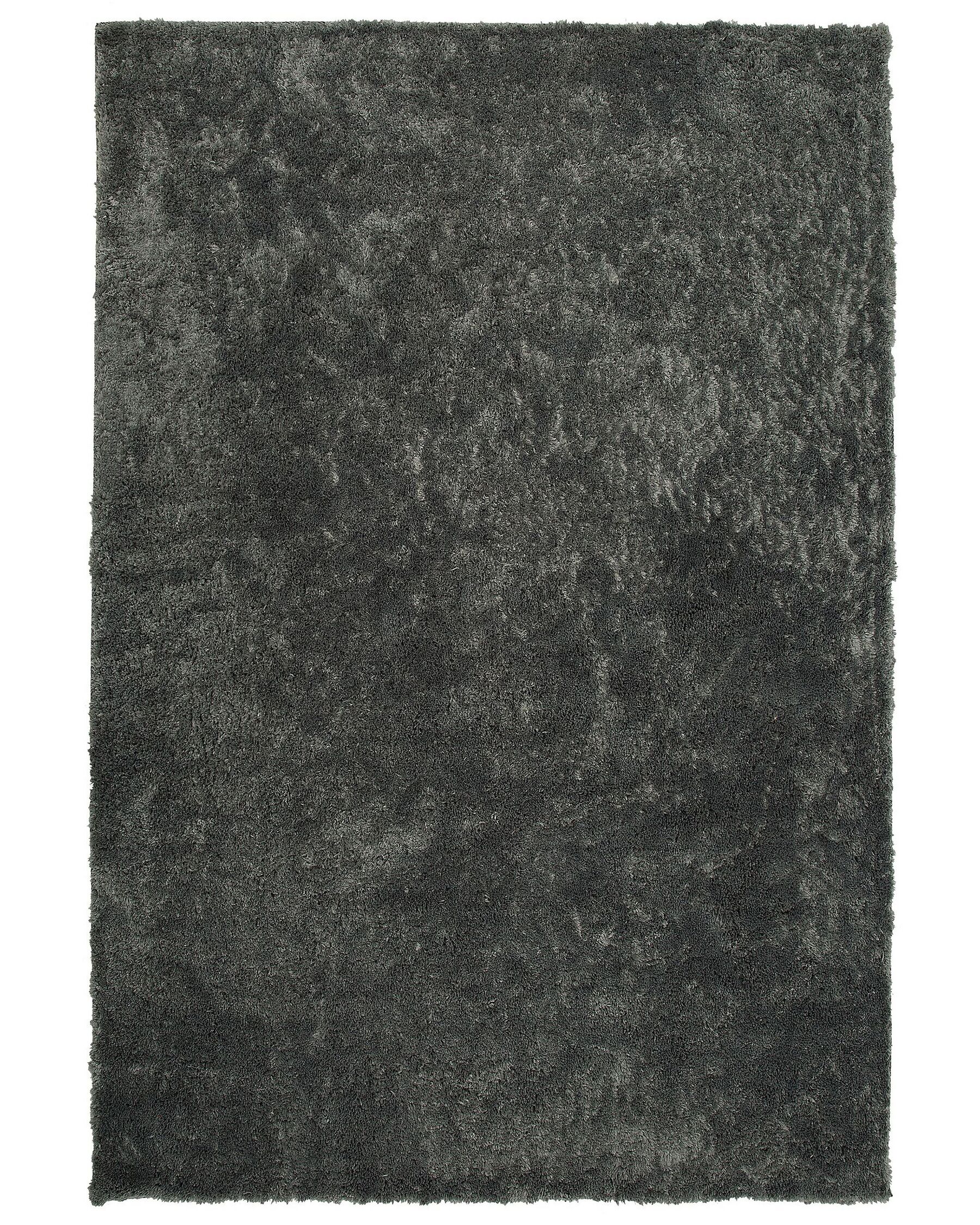 Tappeto shaggy grigio scuro 140 x 200 cm EVREN_758604