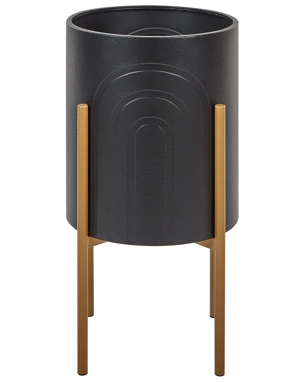 Suport pentru ghiveci de plante SEROTINA Metal 32 cm Negru