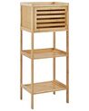 Bamboo Bathroom Shelving Unit Light Wood BECKLEY _927202