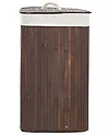 Cesto para la ropa sucia MATARA Bambú Marrón oscuro 57 L