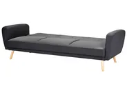 Sofa Bed 3 Seater FLORLI Fabric Black_704146