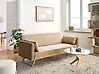 Sofa Bed ASAA Fabric Light Brown